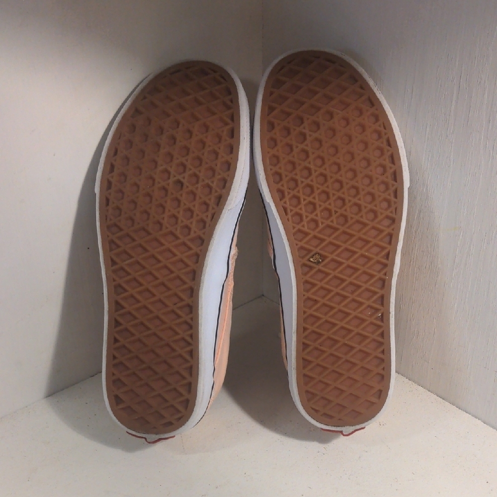Vans Slip-On Checkerboard in Peach and White - Picture 7 of 8